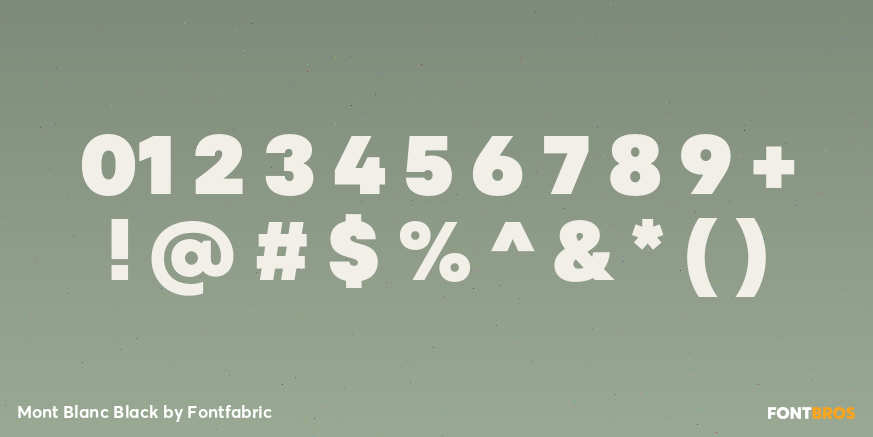 Mont Blanc Black Font Poster #4