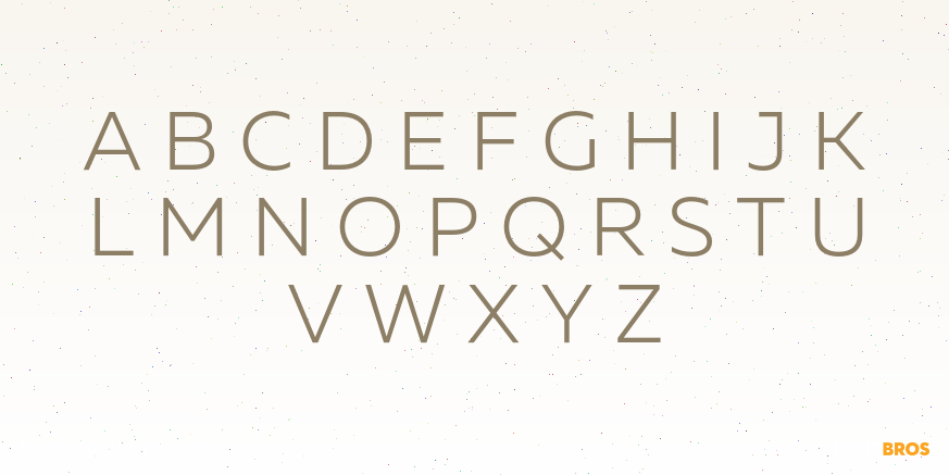 Muller Light Font Poster #2