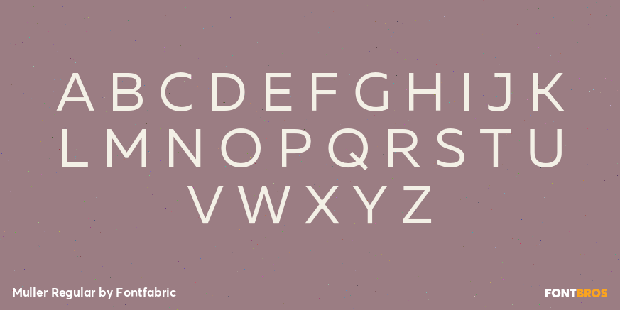 Muller Regular Font Poster #2