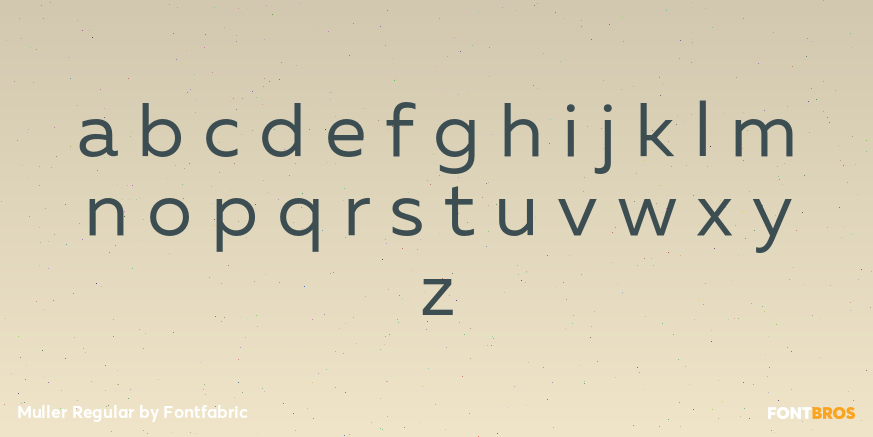 Muller Regular Font Poster #3