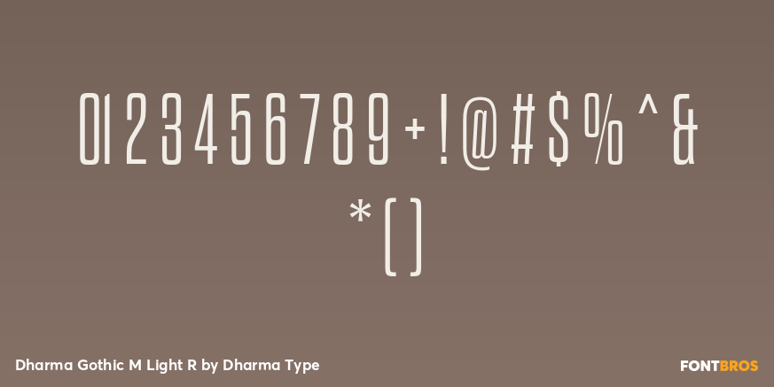 Dharma Gothic M Light R Font Poster #4