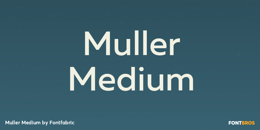 Muller Medium Font Poster #1