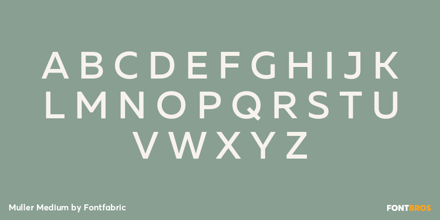 Muller Medium Font Poster #2