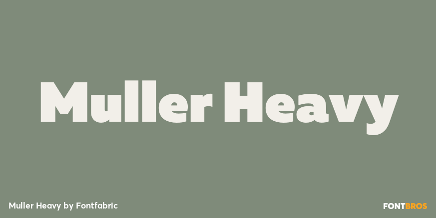 Muller Heavy Font Poster #1