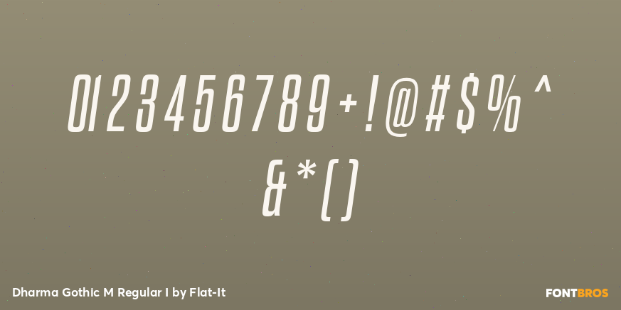 Dharma Gothic M Regular I Font Poster #1