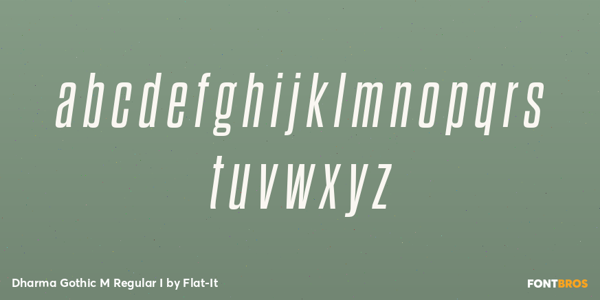 Dharma Gothic M Regular I Font Poster #1