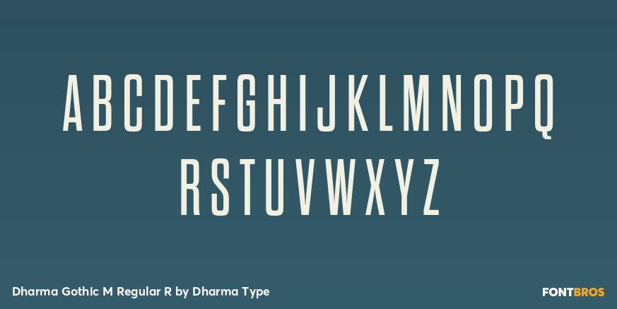 Dharma Gothic M Regular R Font Poster #2
