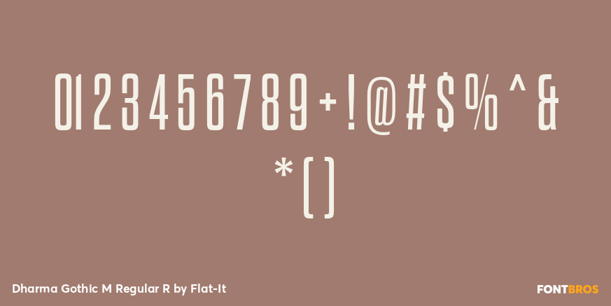 Dharma Gothic M Regular R Font Poster #4