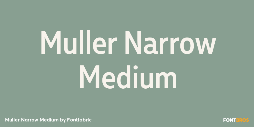 Muller Narrow Medium Font Poster #1