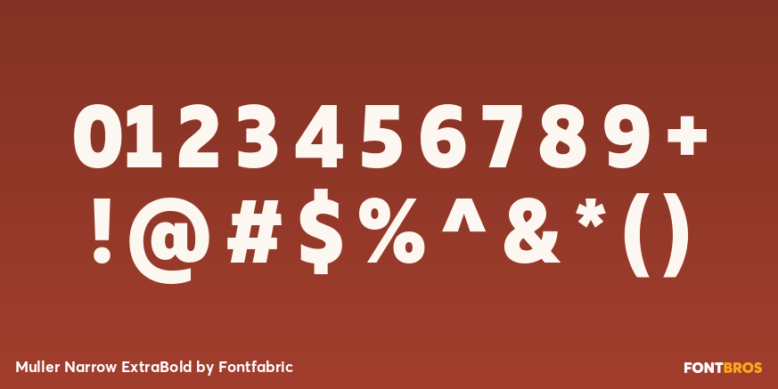 Muller Narrow ExtraBold Font Poster #4
