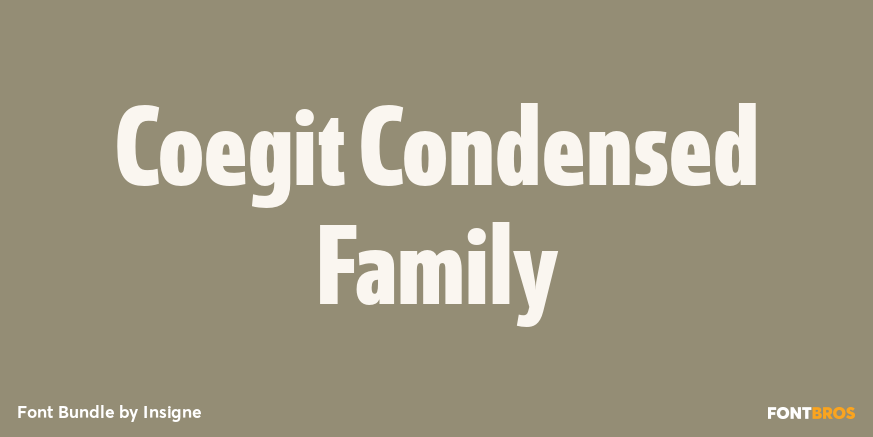 Coegit Condensed Family Font Poster #1