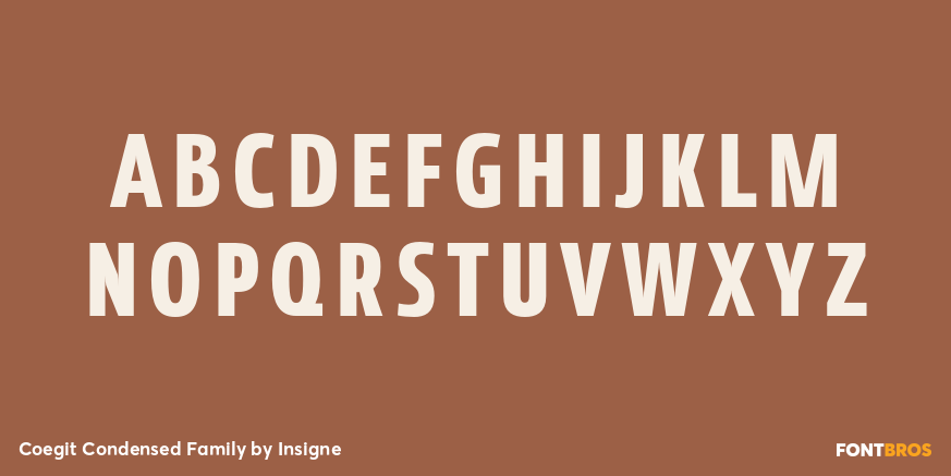 Coegit Condensed Family Font Poster #2