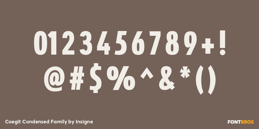 Coegit Condensed Family Font Poster #4