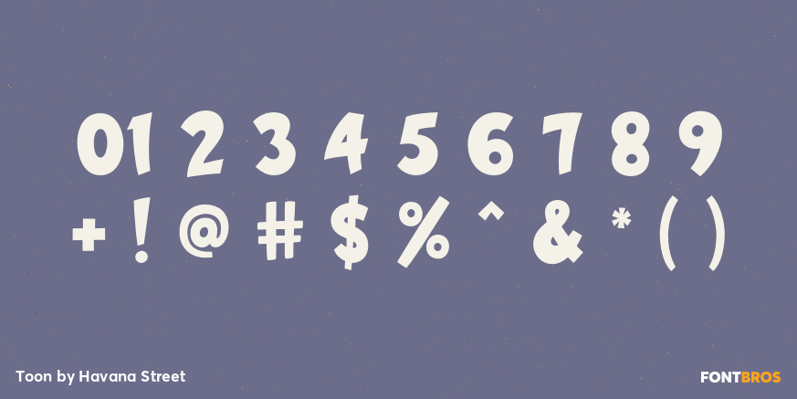 Toon Font Poster #4