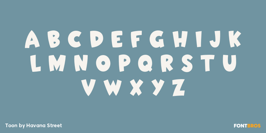Toon Font Poster #1