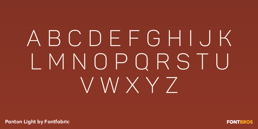 Panton Light Font Poster #2