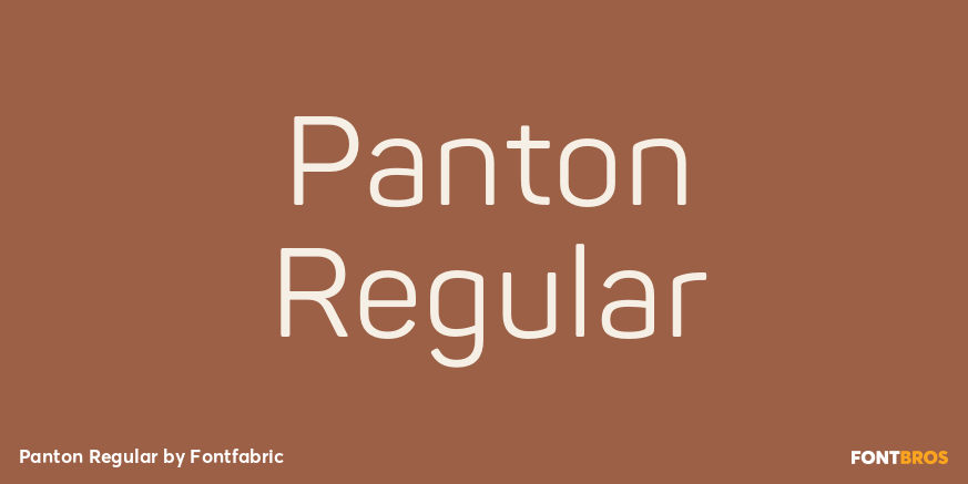 Panton Regular Font Poster #1