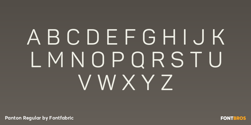 Panton Regular Font Poster #2