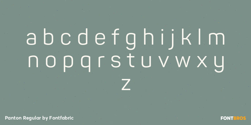 Panton Regular Font Poster #3