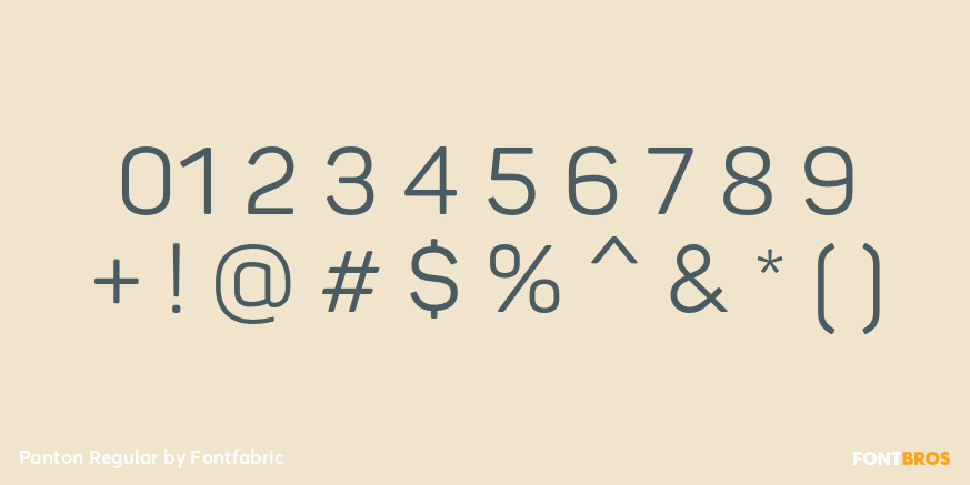 Panton Regular Font Poster #4