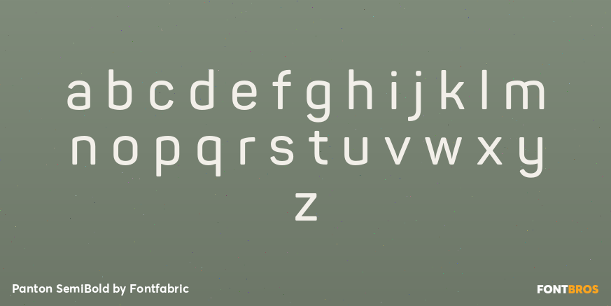 Panton SemiBold Font Poster #3