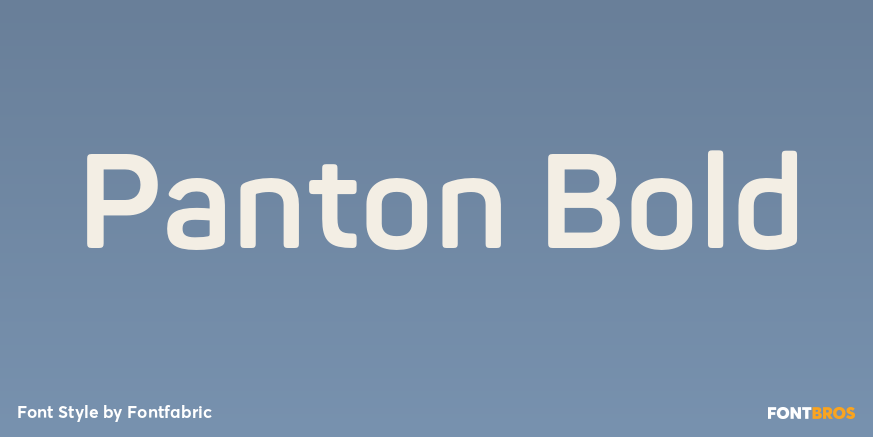 Panton Bold Font Poster #1