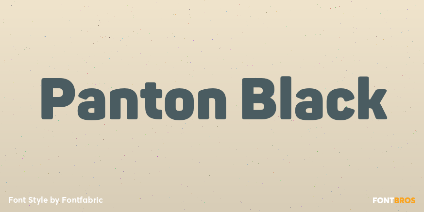 Panton Black Font Poster #1