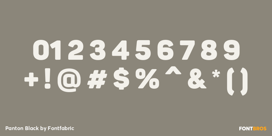 Panton Black Font Poster #4