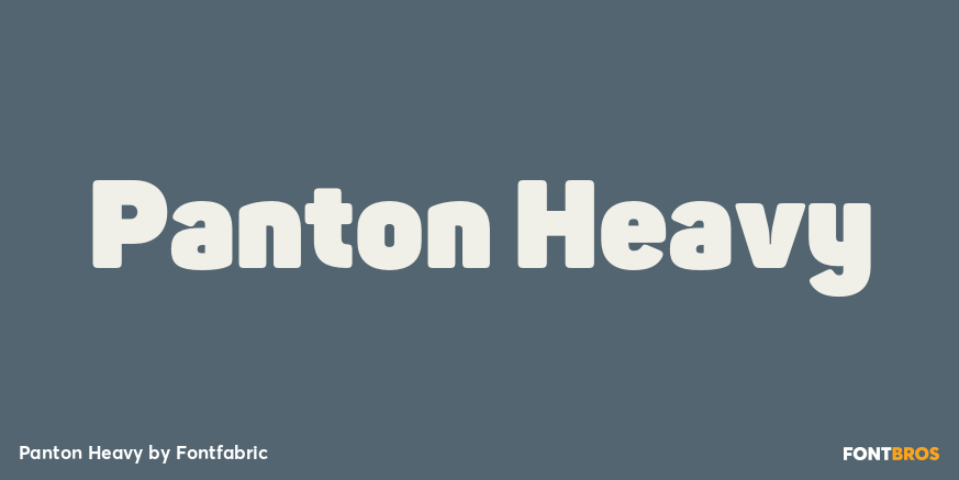 Panton Heavy Font Poster #1
