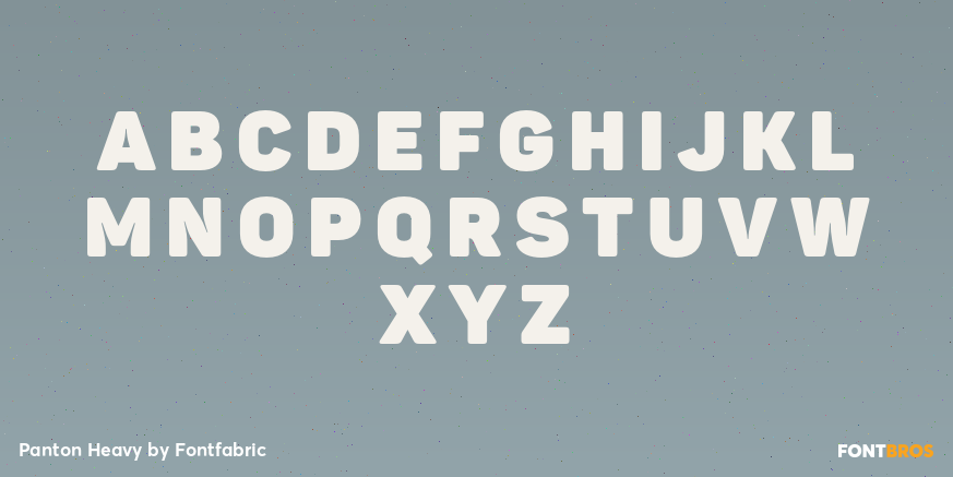 Panton Heavy Font Poster #2