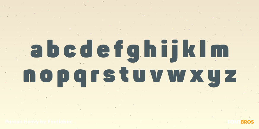 Panton Heavy Font Poster #3