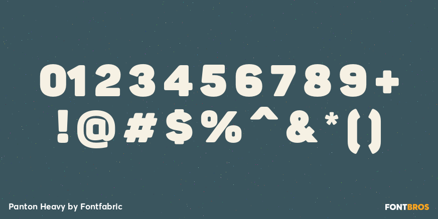 Panton Heavy Font Poster #4