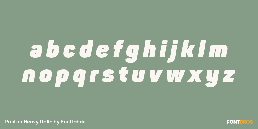 Panton Heavy Italic Font Poster #3