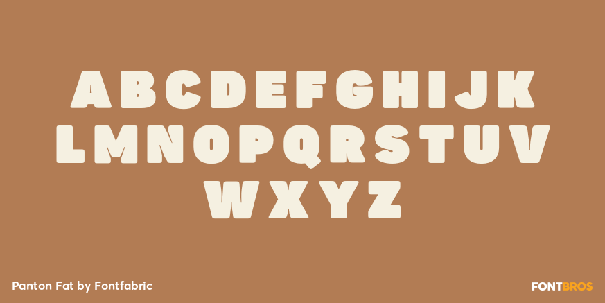 Panton Fat Font Poster #1