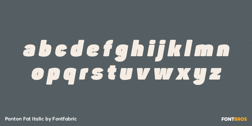 Panton Fat Italic Font Poster #3