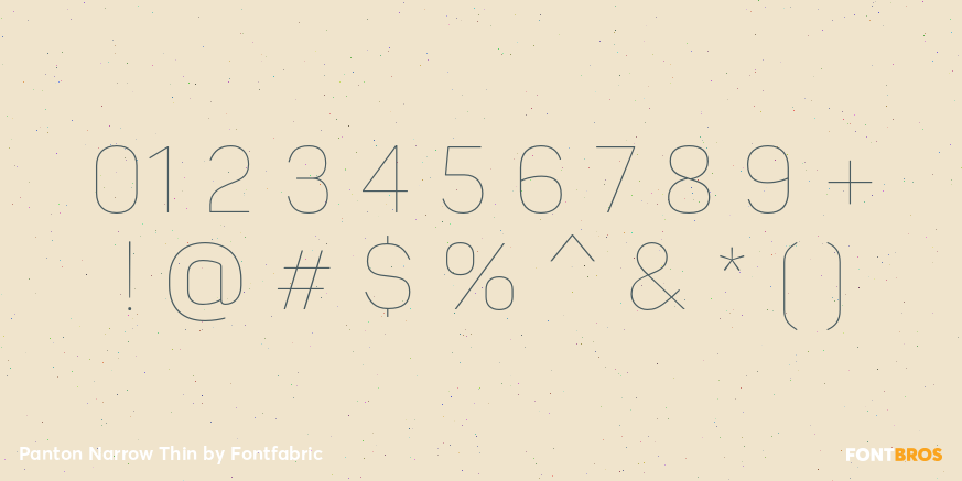 Panton Narrow Thin Font Poster #4