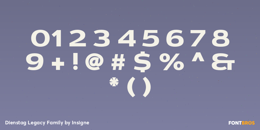 Dienstag Legacy Family Font Poster #1