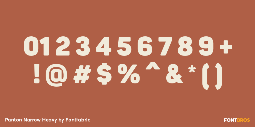 Panton Narrow Heavy Font Poster #1