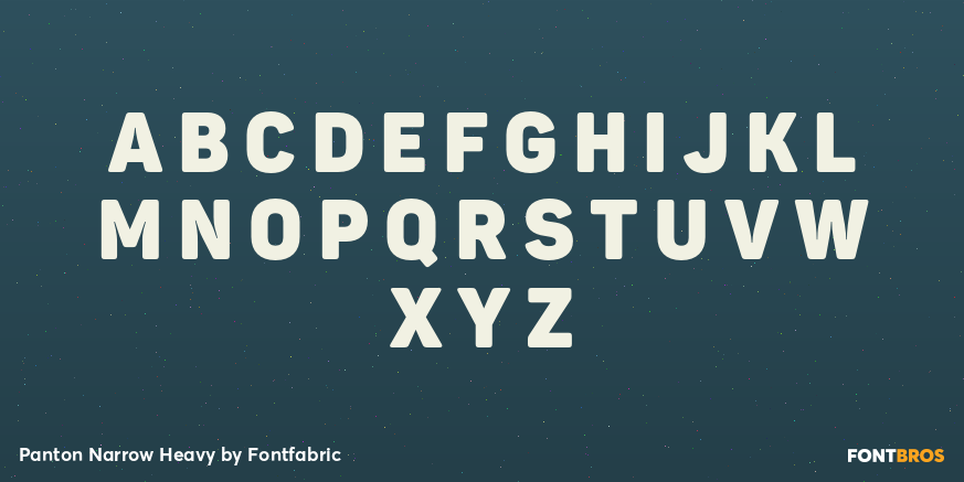 Panton Narrow Heavy Font Poster #2