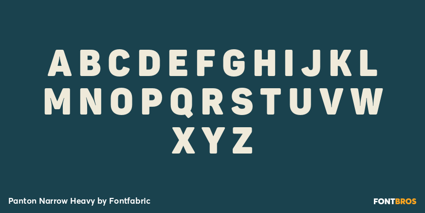 Panton Narrow Heavy Font Poster #1