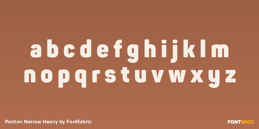 Panton Narrow Heavy Font Poster #1