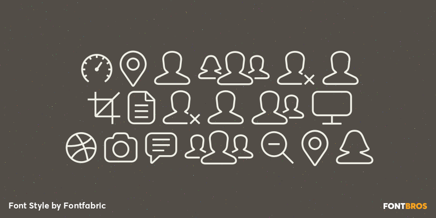 Panton Icons A Regular Font Poster #1