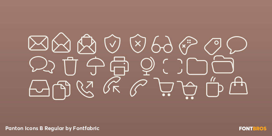 Panton Icons B Regular Font Poster #3