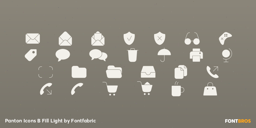 Panton Icons B Fill Light Font Poster #3