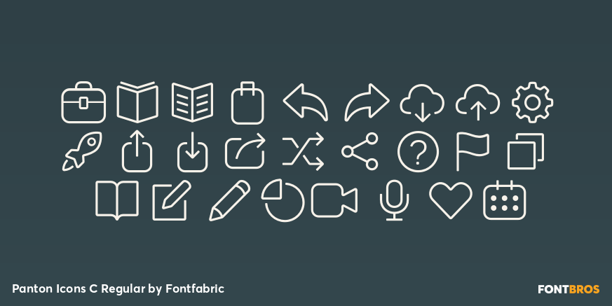 Panton Icons C Regular Font Poster #3
