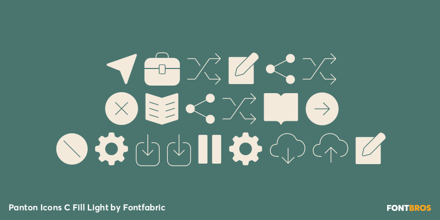 Panton Icons C Fill Light Font Poster #1