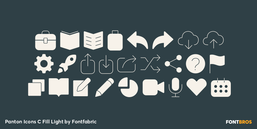 Panton Icons C Fill Light Font Poster #3