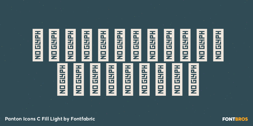 Panton Icons C Fill Light Font Poster #4