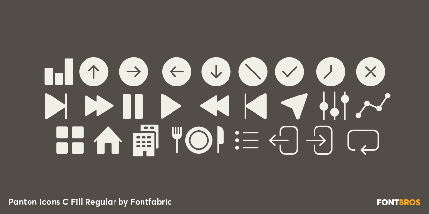 Panton Icons C Fill Regular Font Poster #2