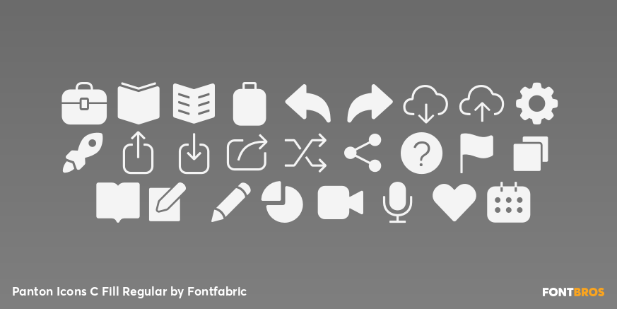 Panton Icons C Fill Regular Font Poster #3